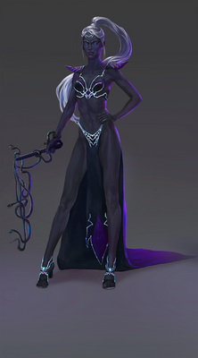 Drow priestess of Lolth