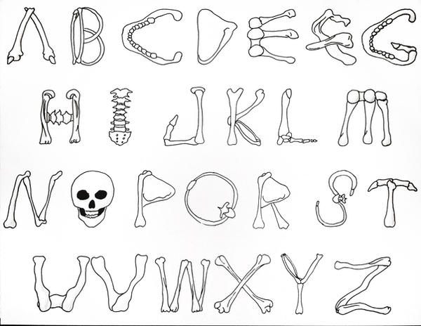 Bone Alphabet By Tidusvssora On DeviantArt