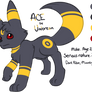 Ace the Umbreon (OC Refsheet)