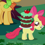Apple Bloom with cake on back