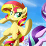 Sunset Shimmer and Starlight Glimmer