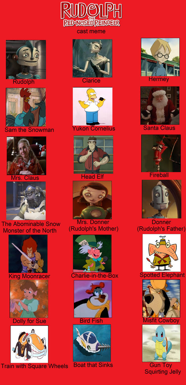Mty Rudolph My Rudolph The Red Nosed Reindeer Recast Meme by PhotonCyberStar on ...