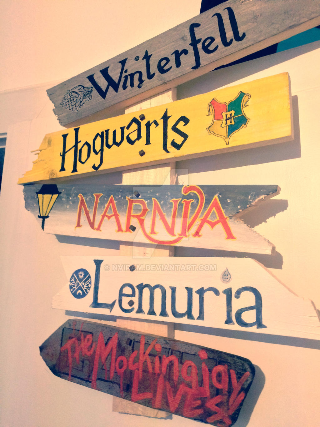 Fantasy road sign by nViram on DeviantArt