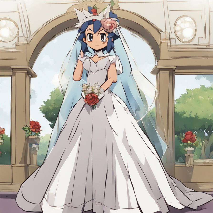 Ash Ketchum In Bridal Outfit