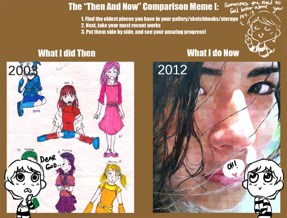 Then and Now Meme by Mariye on DeviantArt