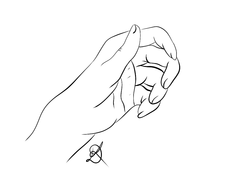 Hand Outline By Insertkickassname On Deviantart