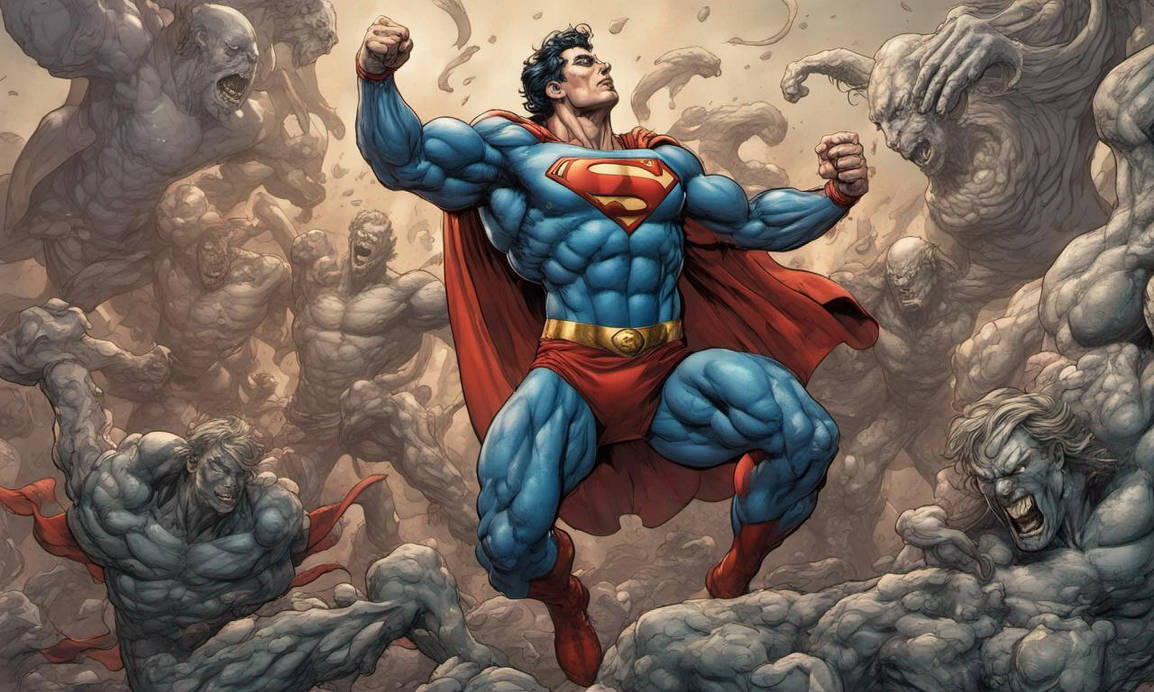 Superman Battles Rock Men 2 by Internet-Crush on DeviantArt