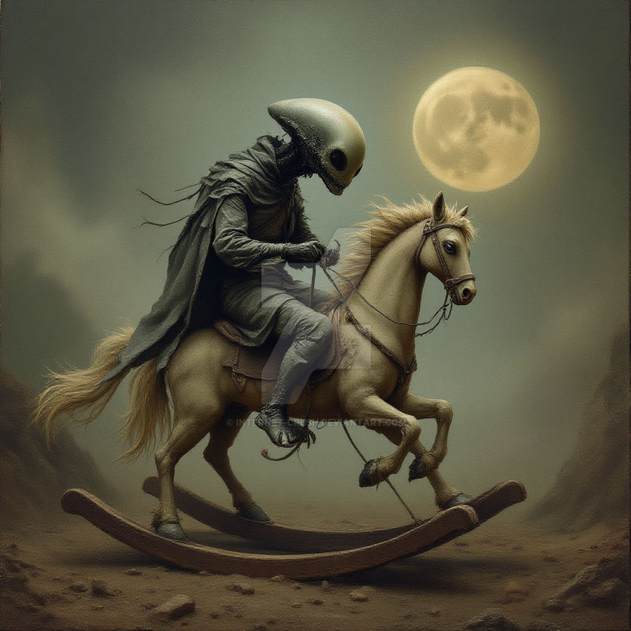 Alien Riding Bronco Alien Playtime - Rocking Horse by Internet-Crush on DeviantArt