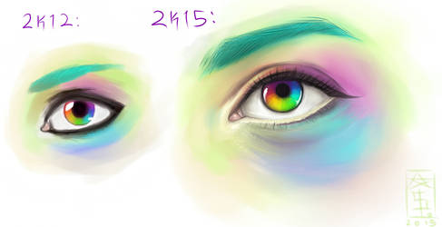 1st Paint tool Sai drawing ever vs now