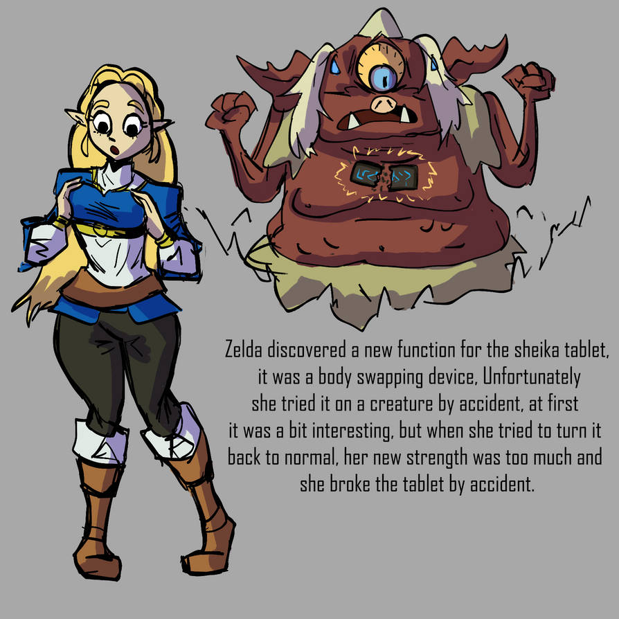 Zelda body swap by SwapSlave on DeviantArt