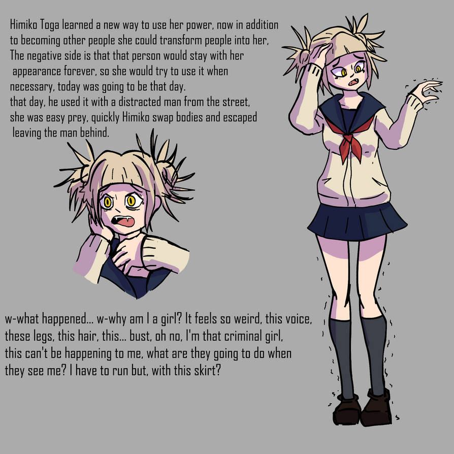 Random Man and Himiko Toga Body Swap (commission) by SwapSlave on ...