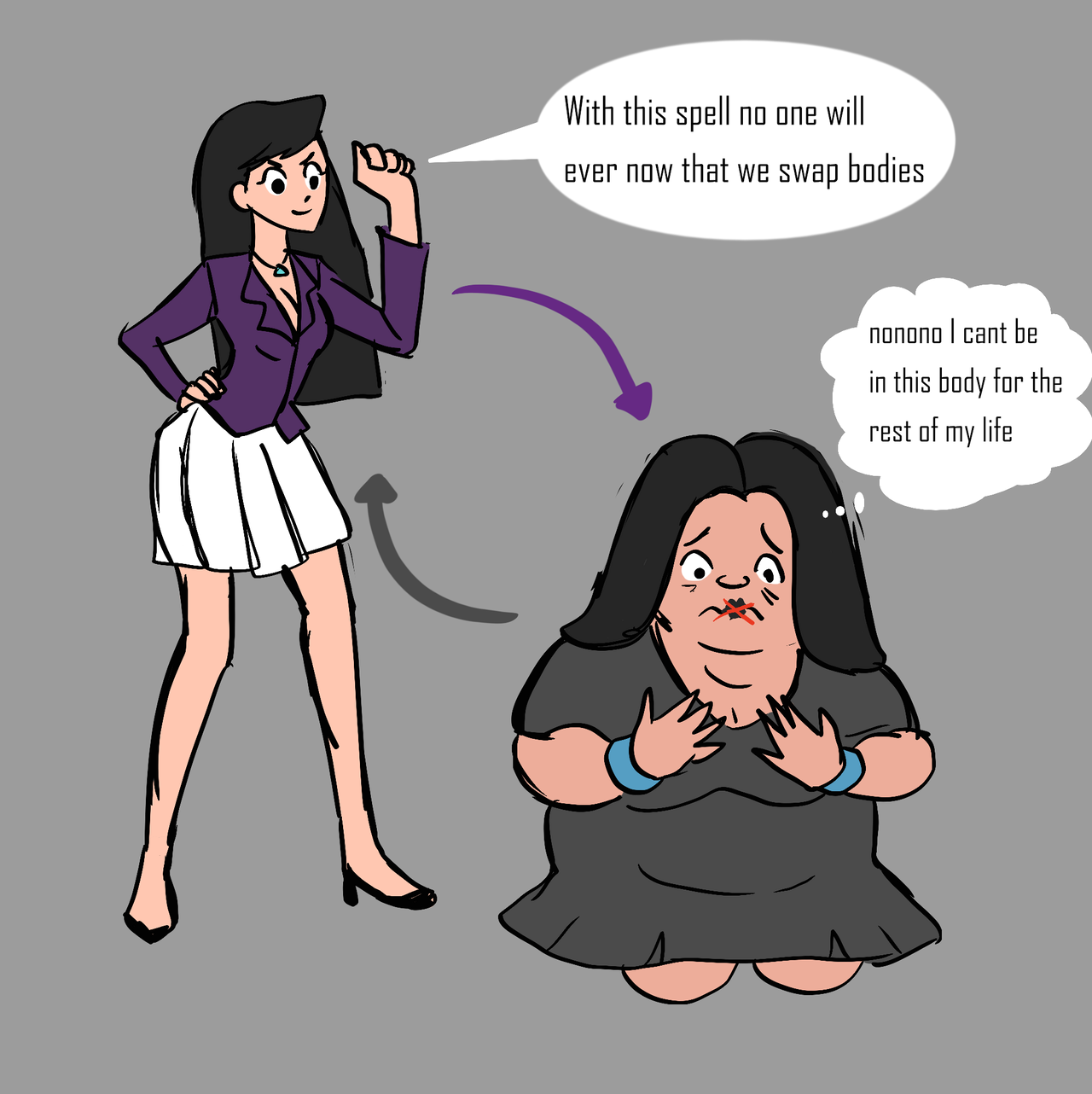 Rainsong and Lois Lane Body swap by SwapSlave on DeviantArt