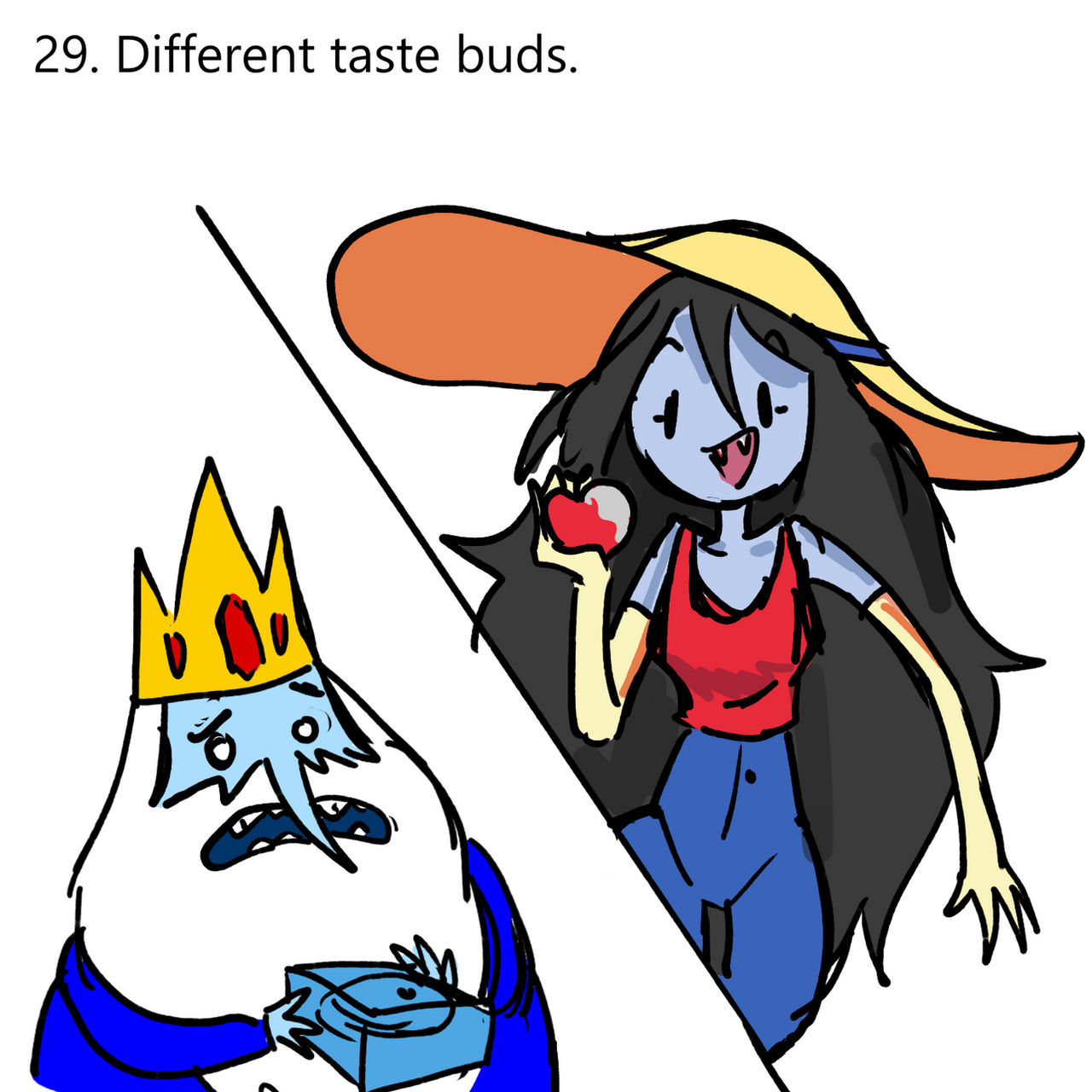 29. Different taste buds