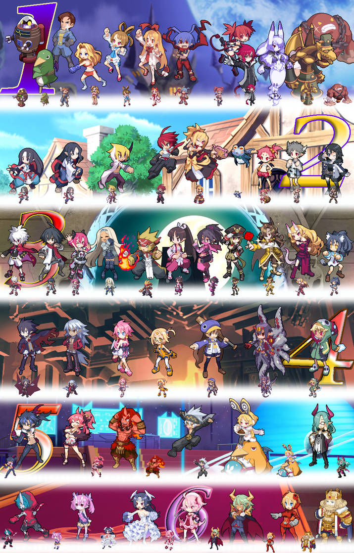 Disgaea Transparent The Entire Disgaea Series: From 1 to 6 by DemonstrateStudios on DeviantArt