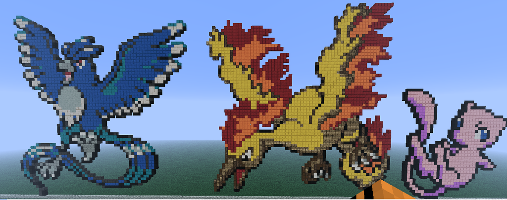 articuno, moltres and mew