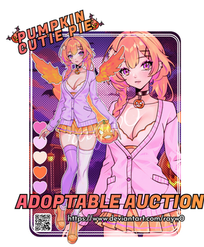 [OPEN] Pumpkin Cutie Pie | Adoptable Auction