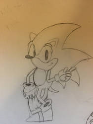 My first classic sonic drawing 