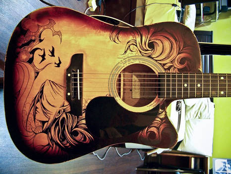 Guitar Sharpie Art 1