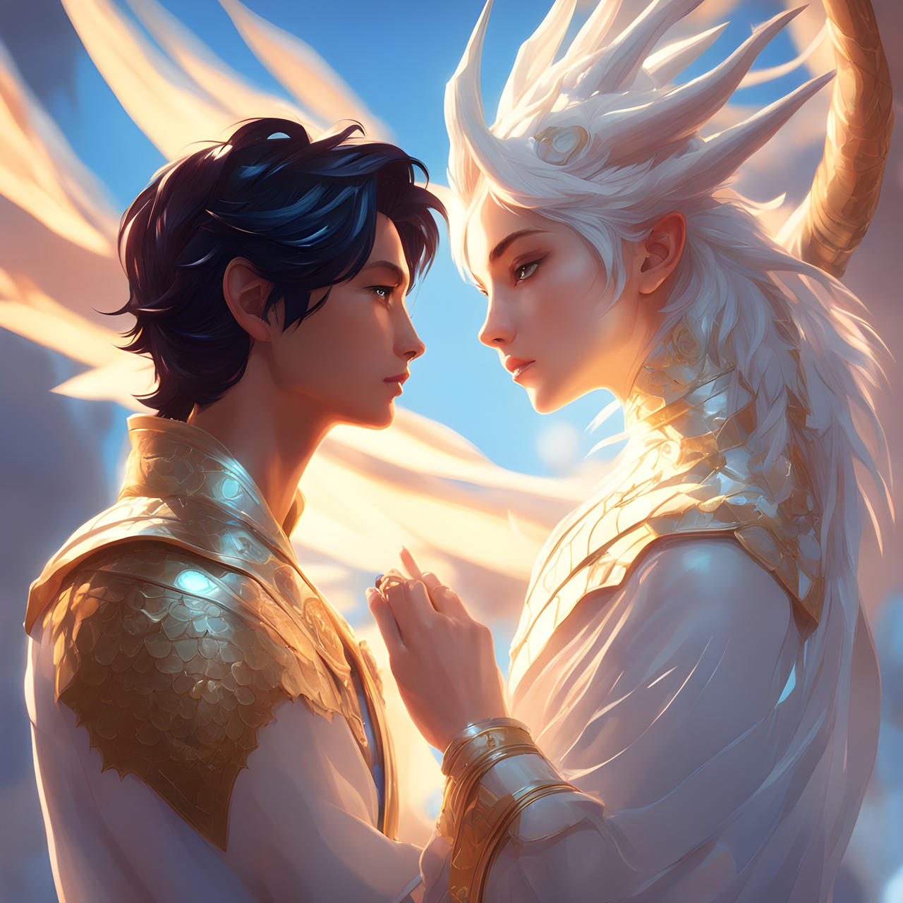 Human Prince Human prince and White Dragon Empress by sweetwhitecaramel on DeviantArt