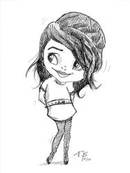 Sketch: Cute girl