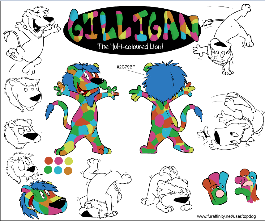 Gilligan model sheet