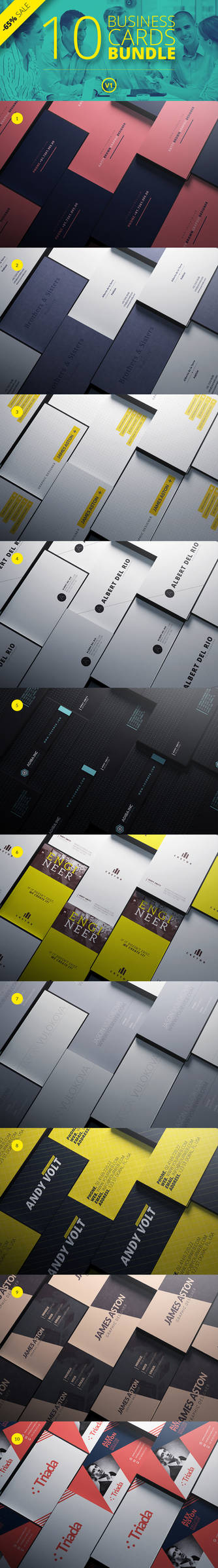 10 Business Cards Bundle V1