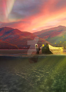 Charm of the glowing sunset