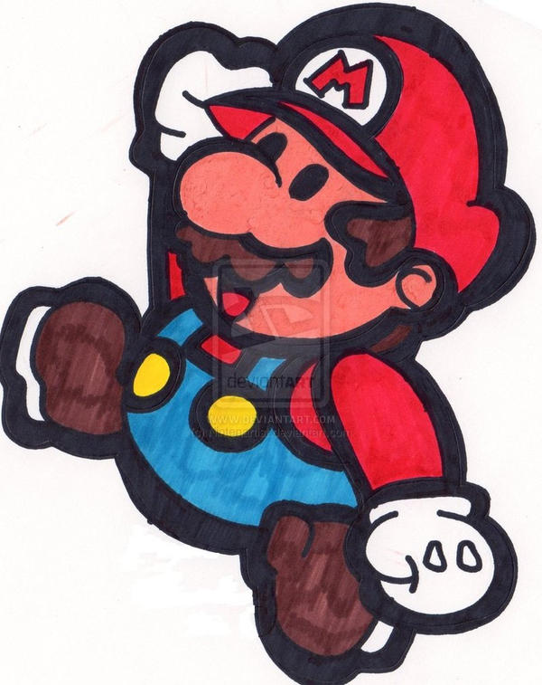 Paper Mario Rouge Paper Mario by BigSonicFangirl on DeviantArt