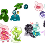 Gem OCs - Lotsa Rubies And 2 Apatites!