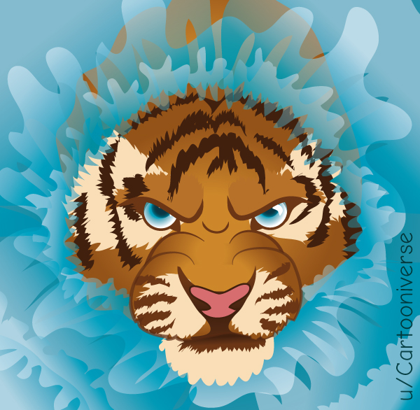 Grumpy Tiger by U-Cartooniverse on DeviantArt