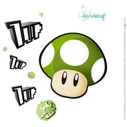 Honguito 1up vector