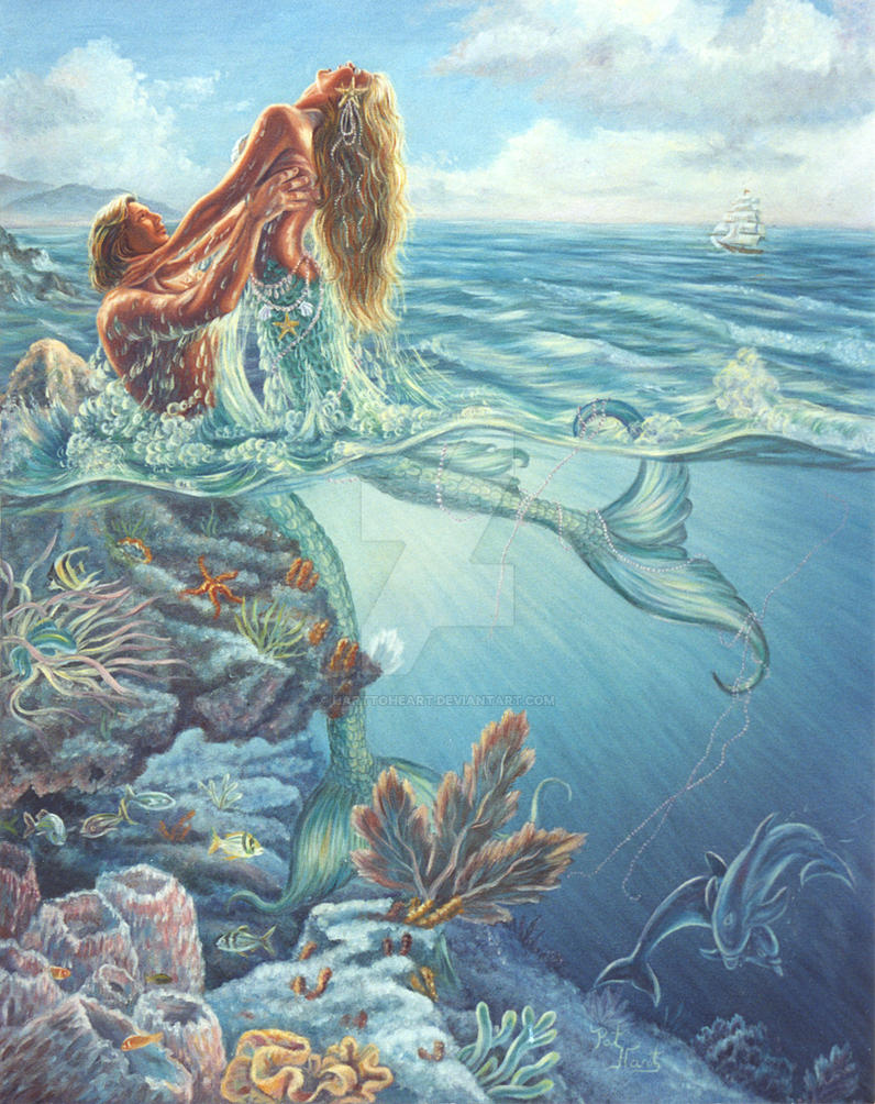 русалки в море