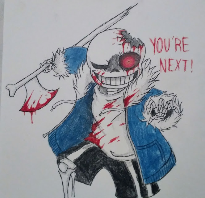 Pixilart - horror sans by undertale-au-lo