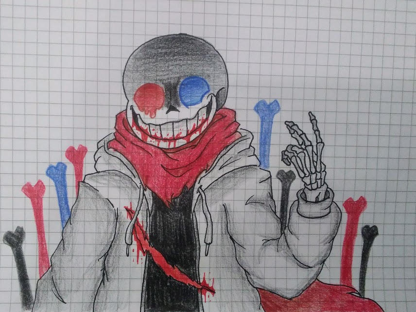 Another drawing on Fatal Error Sans by lime-imposter09 on DeviantArt