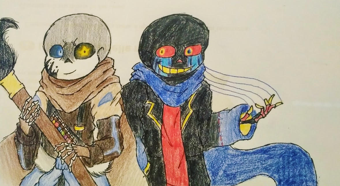Undertale Au: Ink Sans x Error Sans by lime-imposter09 on DeviantArt