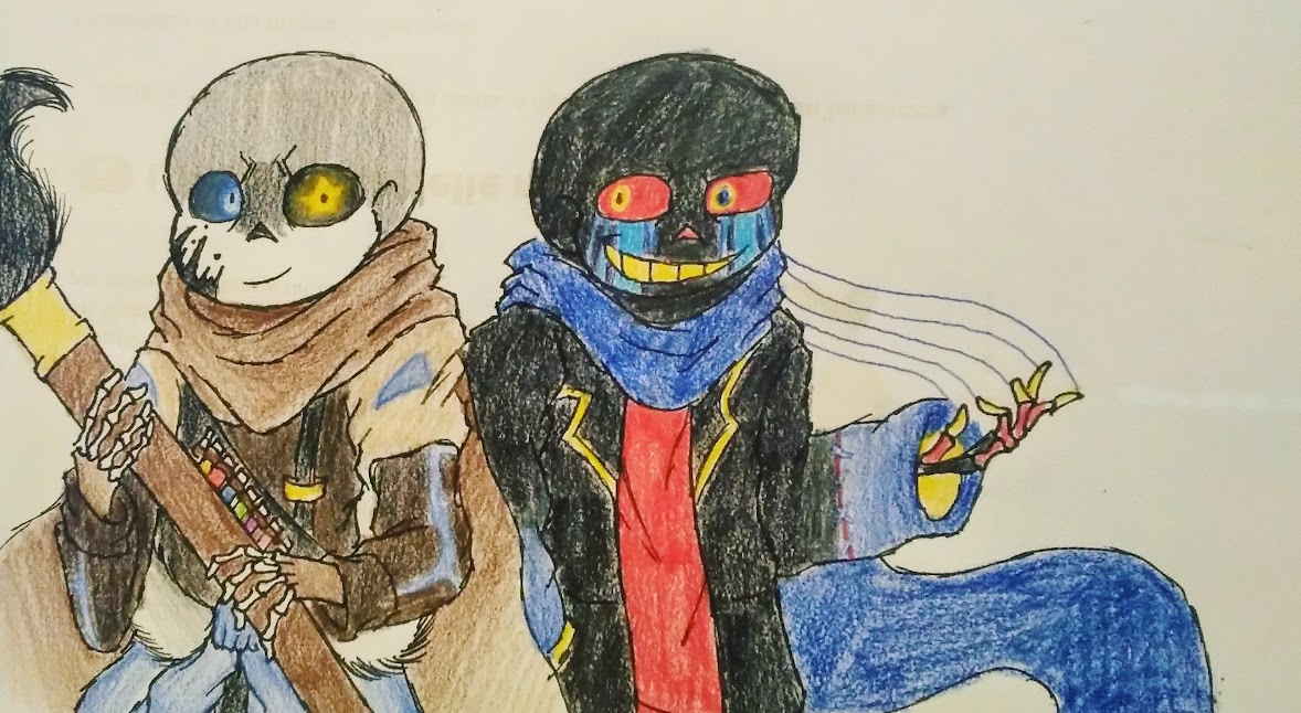 Undertale Au: Ink Sans x Error Sans by lime-imposter09 on DeviantArt