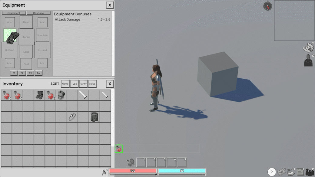 GameDev Inventory Equipment System by Galsein on DeviantArt