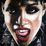 Sin City Rosario Dawson graffiti portrait