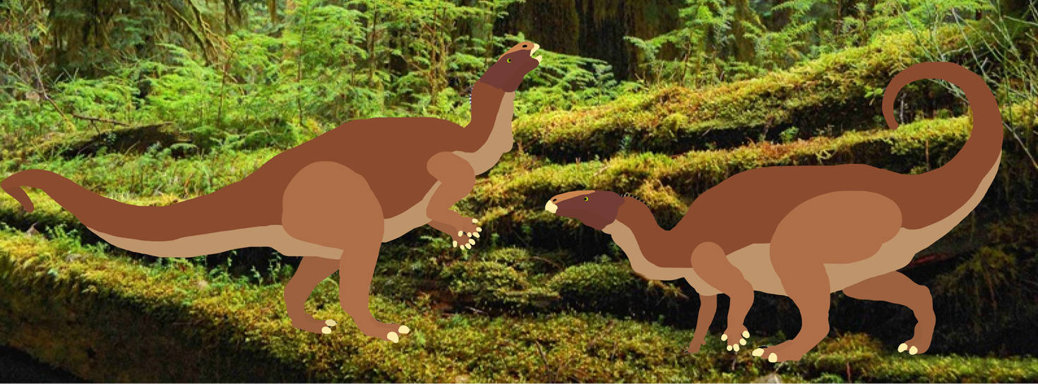 Cactusaurus Camptosaurus arguing by Gorgonapithecus on DeviantArt