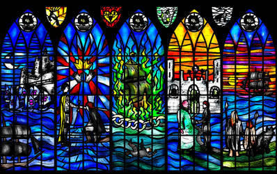 Davos Seaworth Stained Glass Window