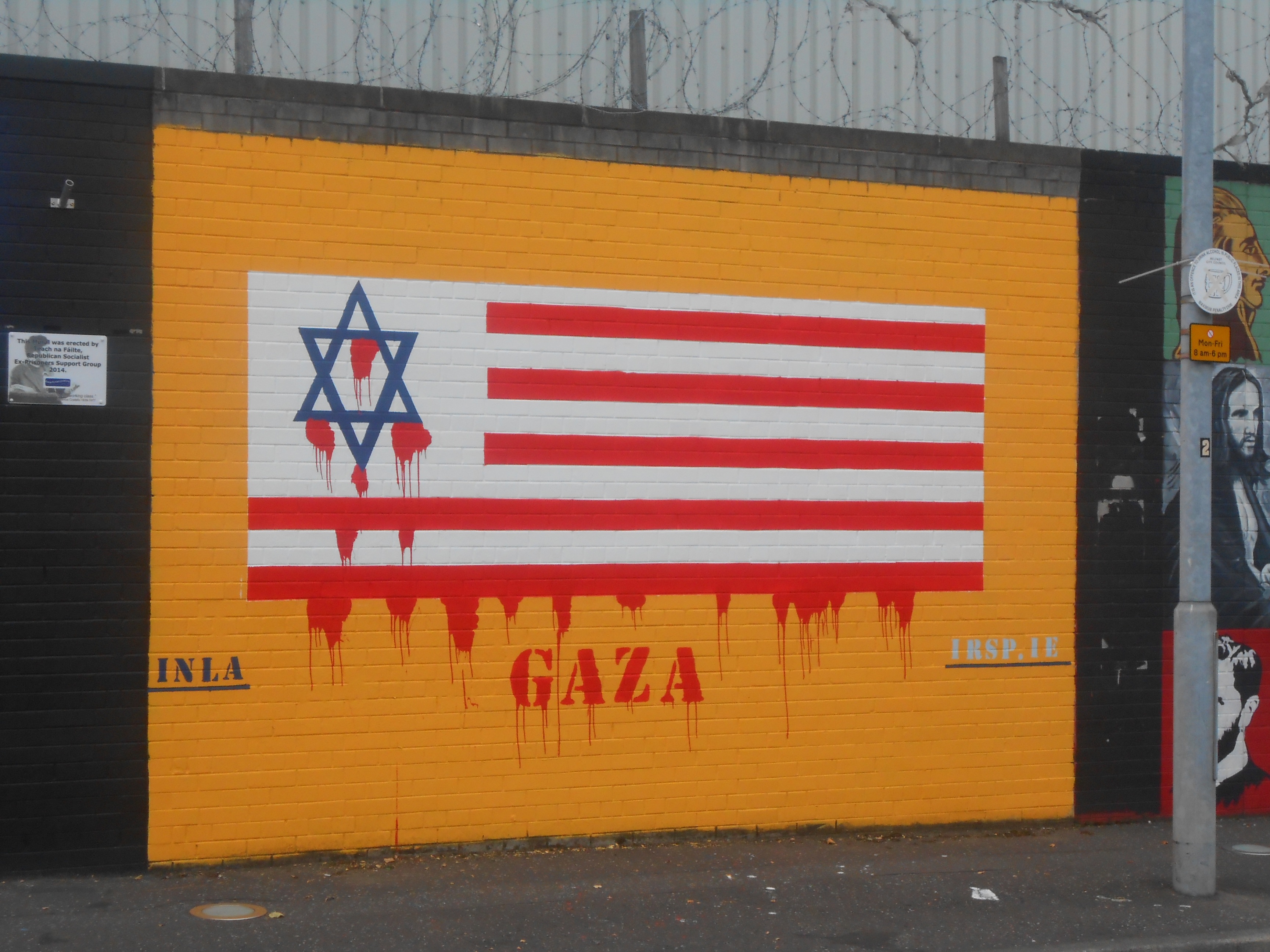 IRSP Gaza mural
