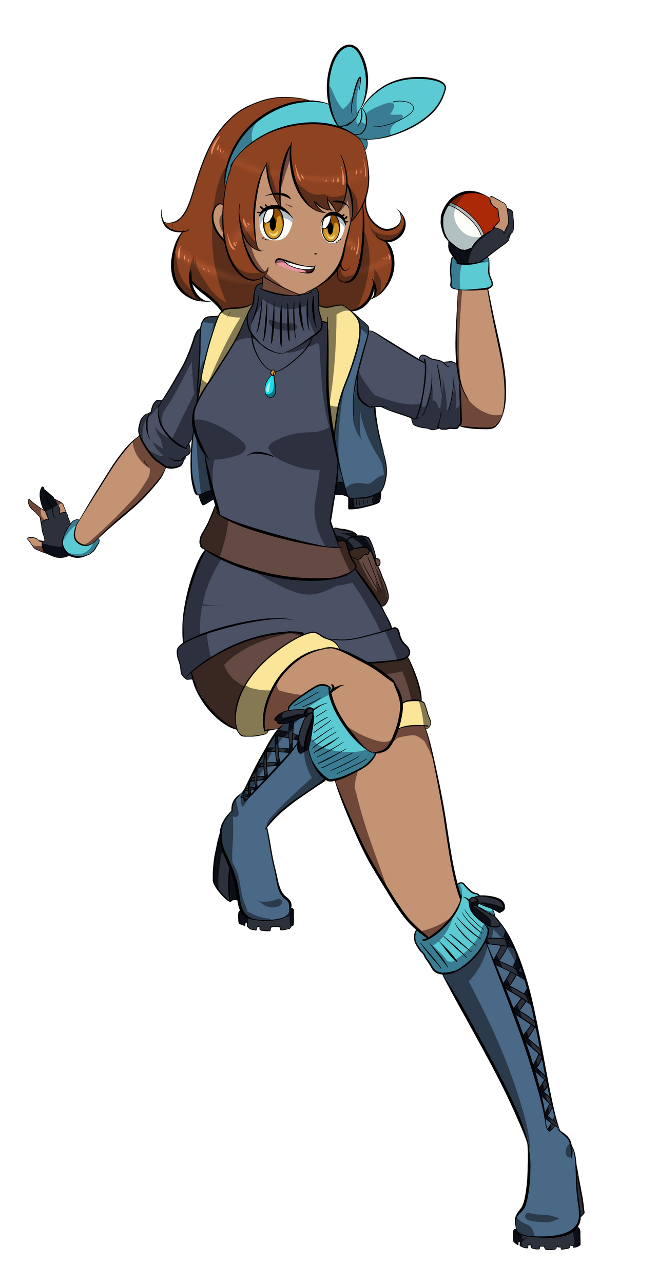Commission | pokemon trainer | Explorer by Kibu-land on DeviantArt
