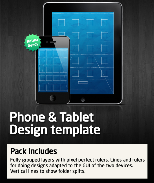iPhone iPad Design Template