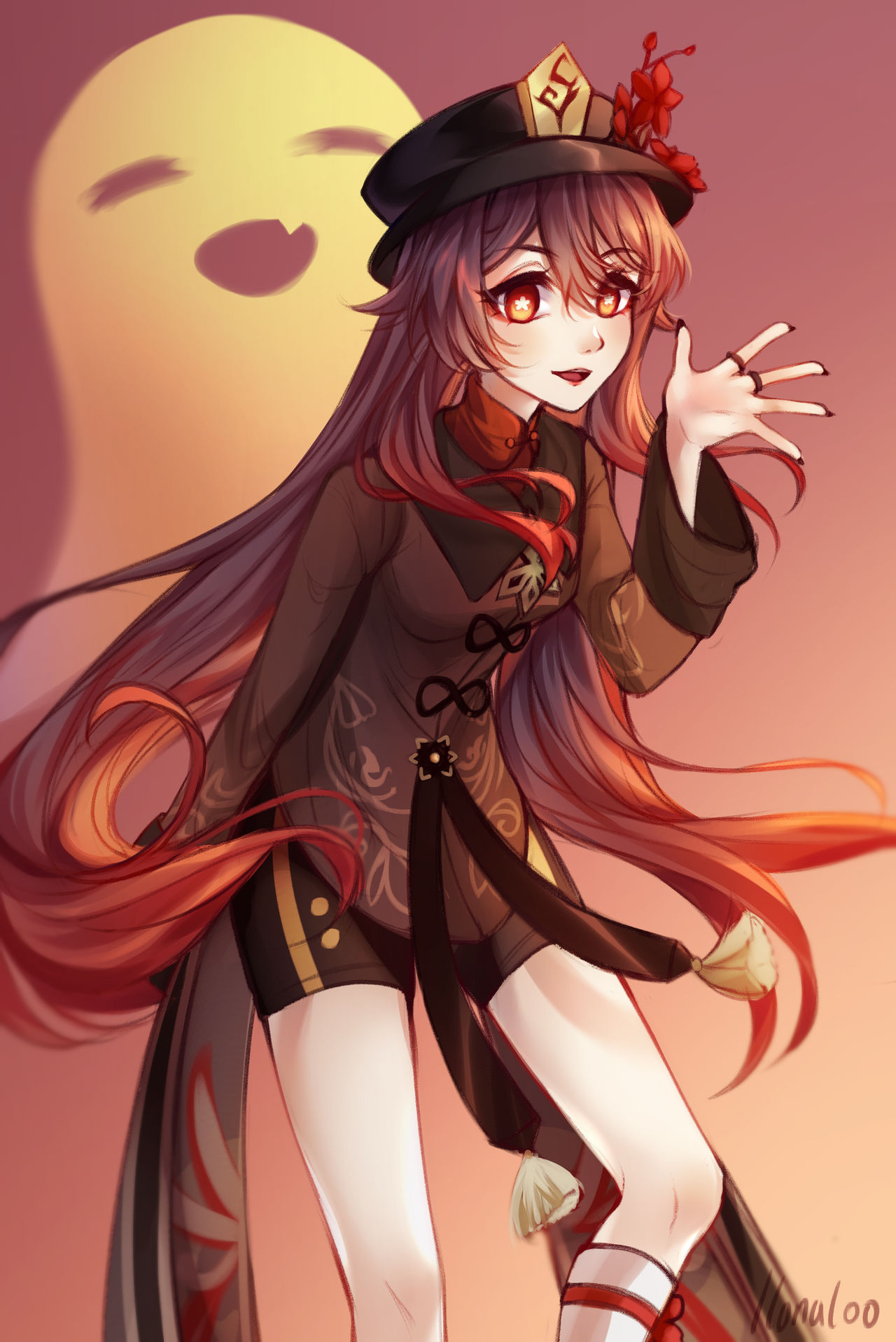 Hu Tao fanart by ilonaloo on DeviantArt