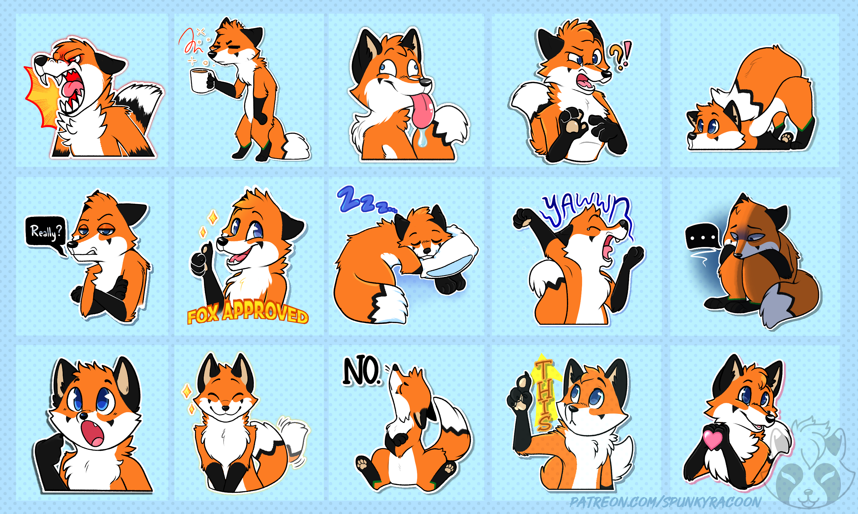 CO:. Fennecie Fox Stickers by SpunkyRacoon on DeviantArt
