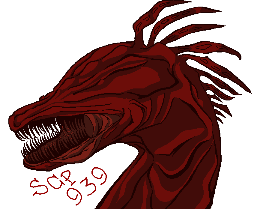 SCP-939 With many voices  Scp, Scp cb, Creature drawings