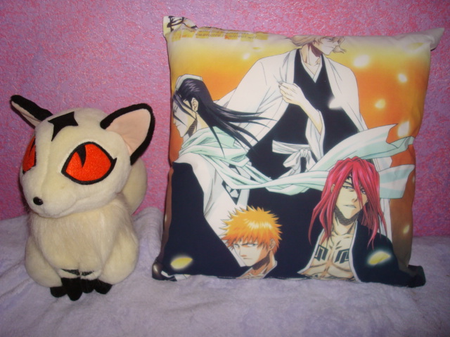 Kirara plush and Bleach pillow