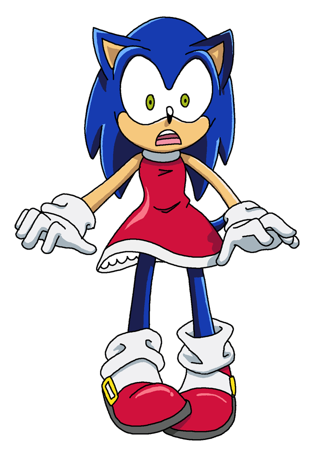 Sonic In Amy S Dress By Aishapachia On Deviantart Sonic In Amy S Dress By Aishapachia On Deviantart