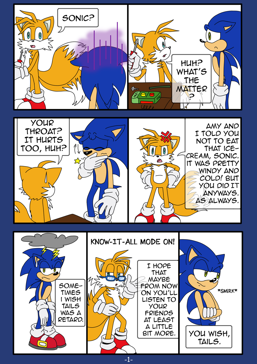 Sonic Comic page 1 remade by AishaPachia on DeviantArt