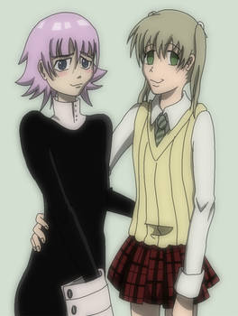 Maka and Crona from Soul Eater